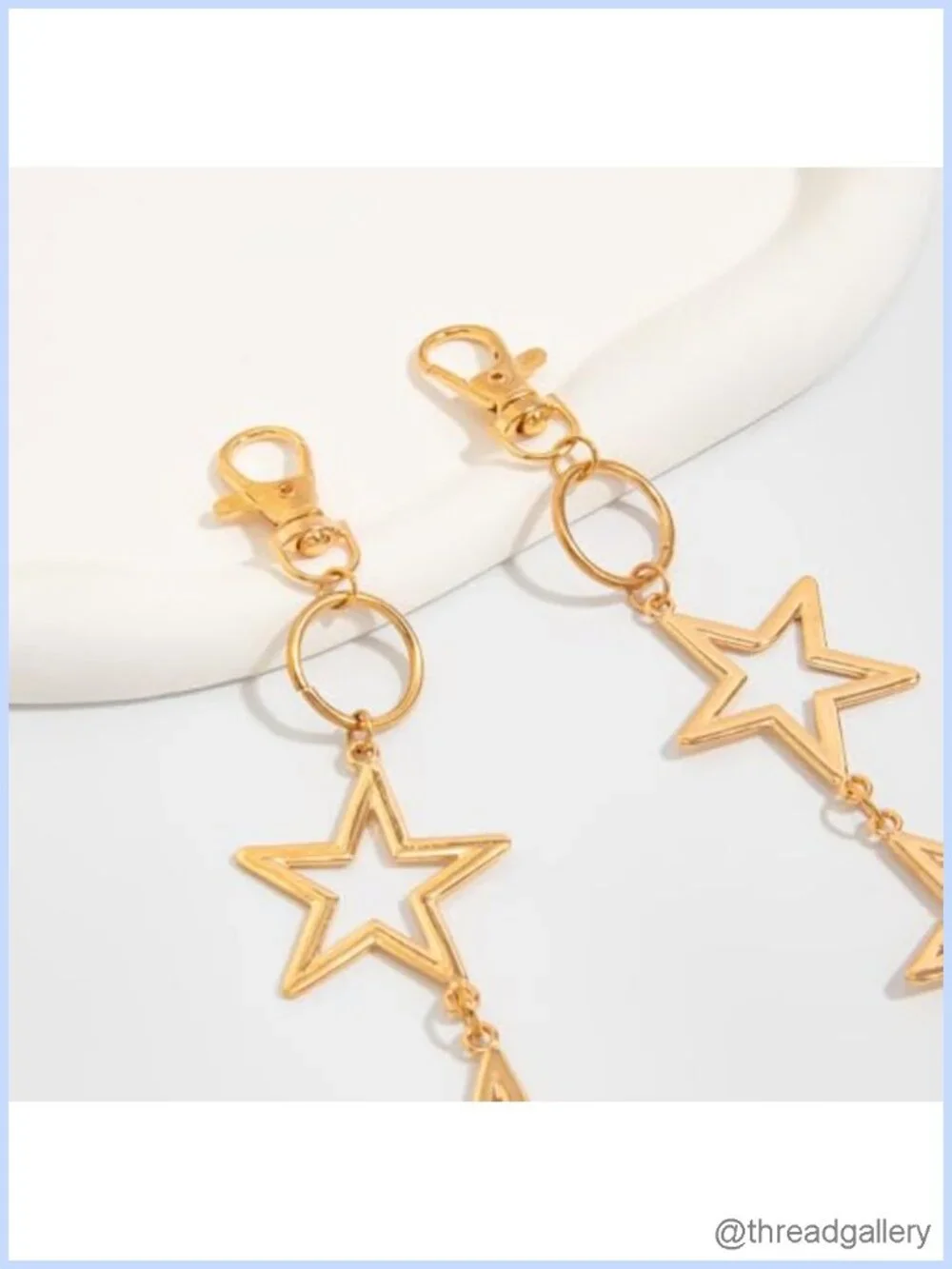 Star Wallet Chain Belt for Pants and Bags Alloy Unisex Accessory